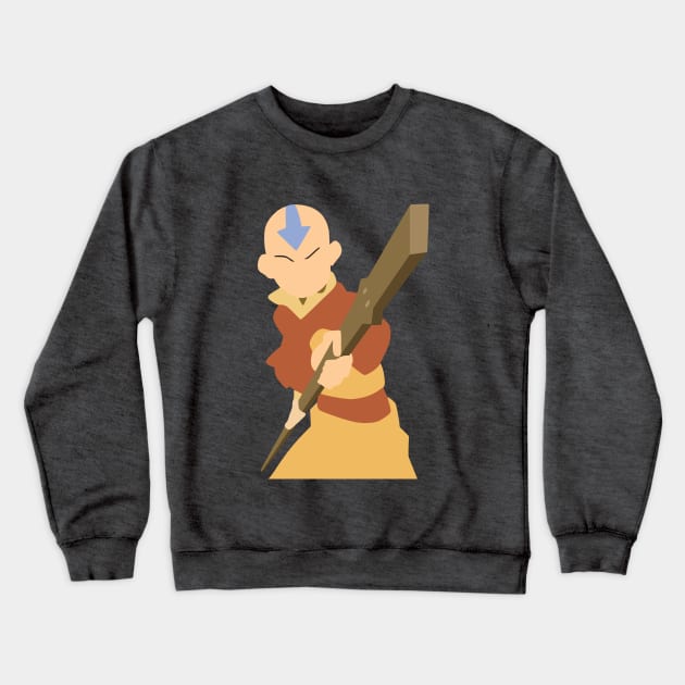 Avatar the Last Airbender Aang Minimalist Crewneck Sweatshirt by basitkhan